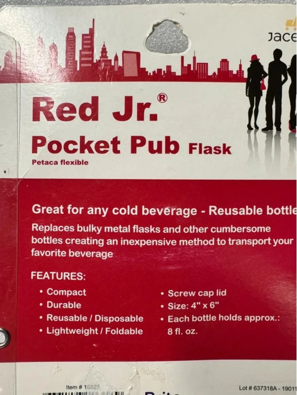 Red Jr. Pocket Pub, 4x6 Inches, 8 Ounces